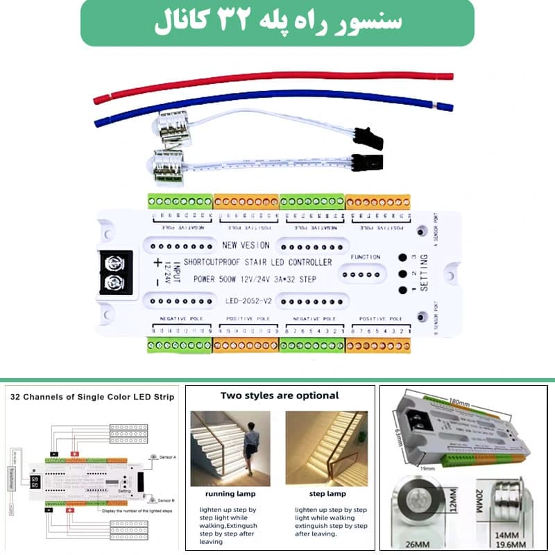 سنسور حرکت هوشمند راه پله 32کانال