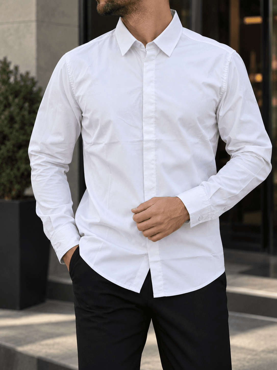 پیراهن ساده کلاسیک — تصویر ۲