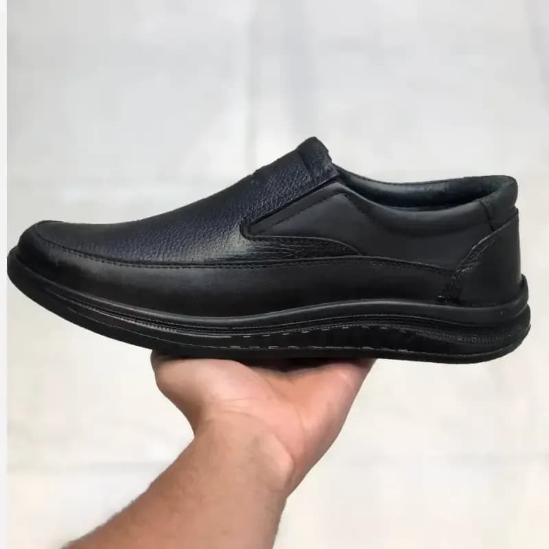کفش چرم طبی مردانه رخشی سایز 45-47 راحتی و بادوام — تصویر ۳