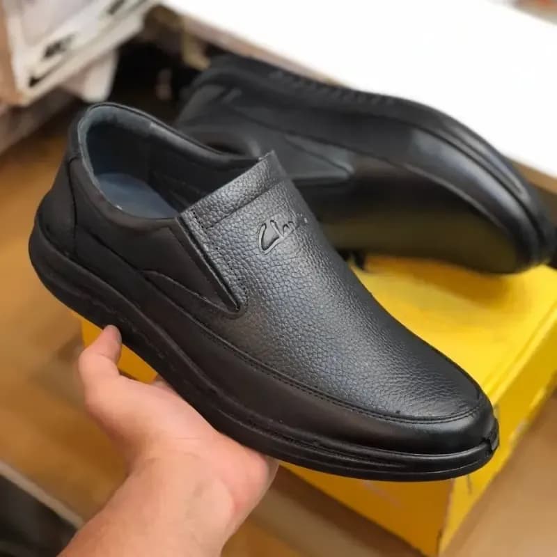 کفش چرم طبی مردانه رخشی سایز 45-47 راحتی و بادوام — تصویر ۸