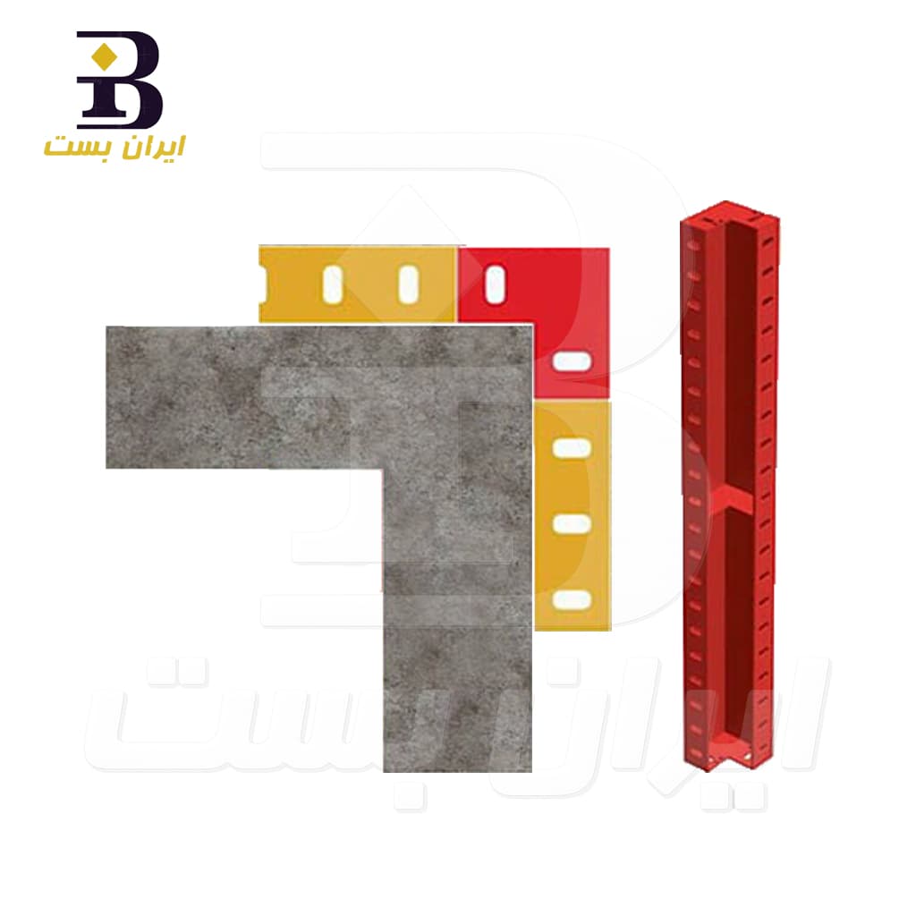 کنج بیرونی فلزی 5X5 قالب بتن 150 سانتیمتر