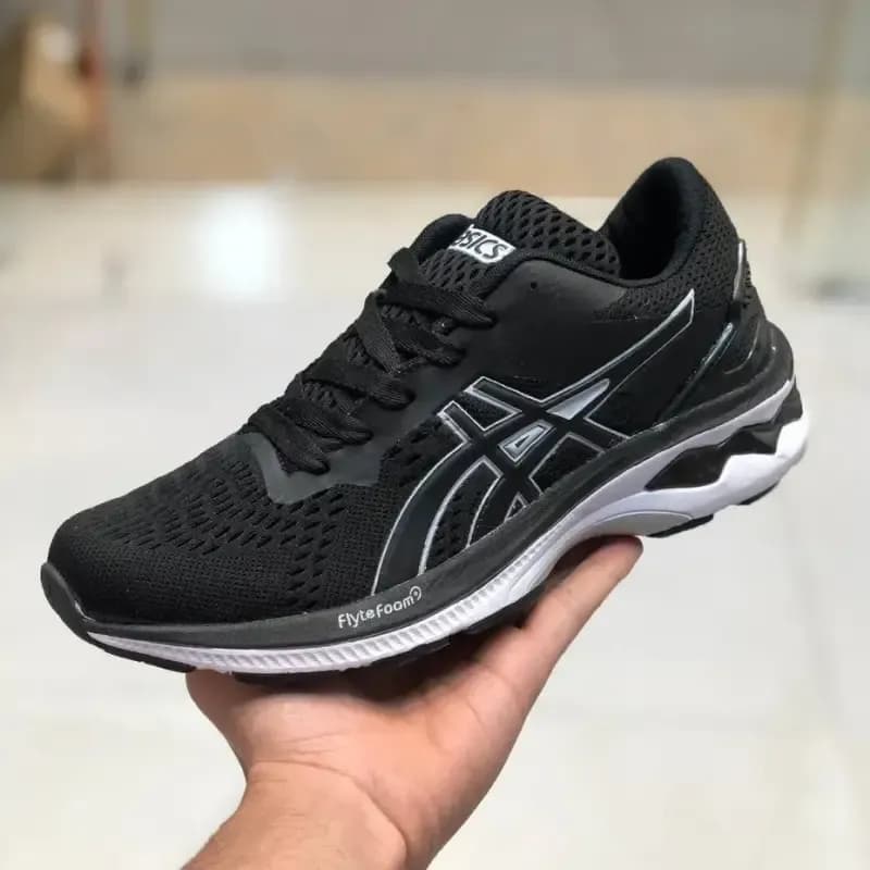 کفش اسپرت مردانه اسیکس مدل Gel مشکی سفید — تصویر ۵