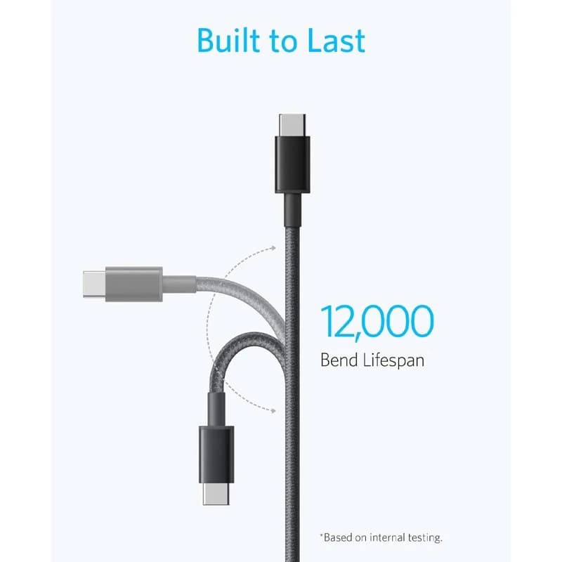 کابل USB-C به USB-C انکر مدل Nylon A8753 — تصویر ۴