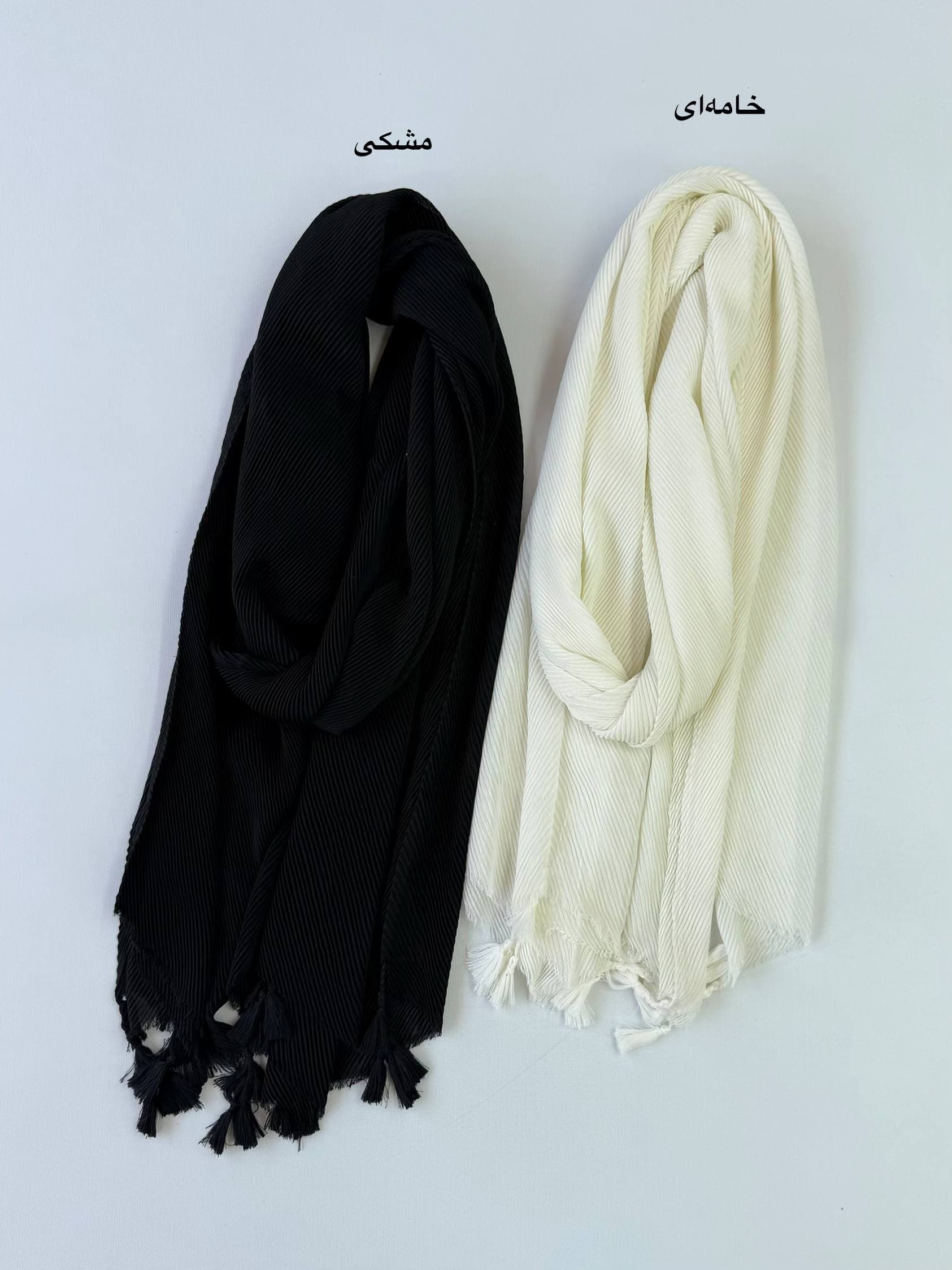 شال پلیسه تیغ ماهی وارداتی کد 300 — تصویر ۴