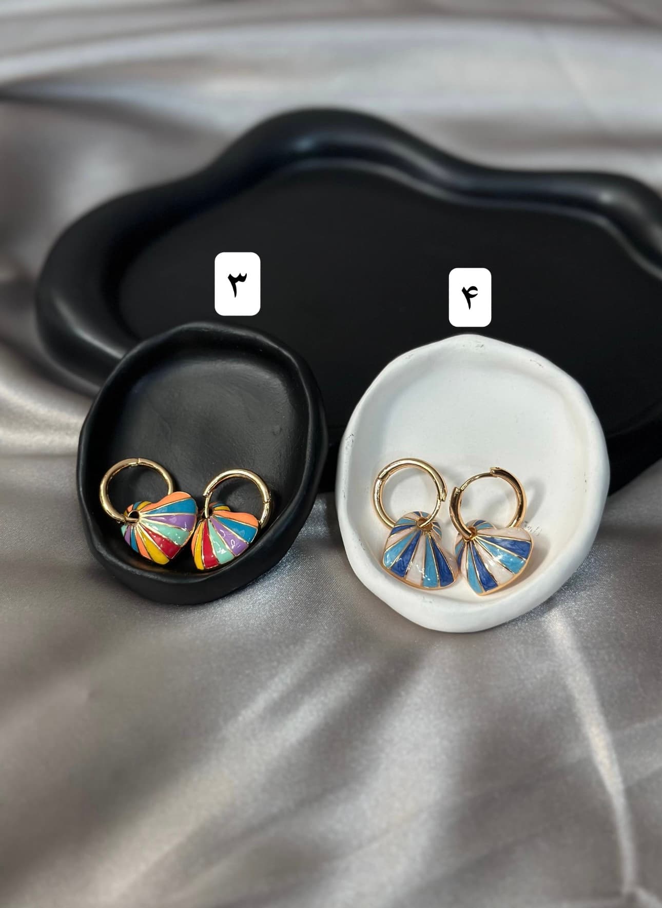 گوشواره میناکاری وارداتی — تصویر ۳