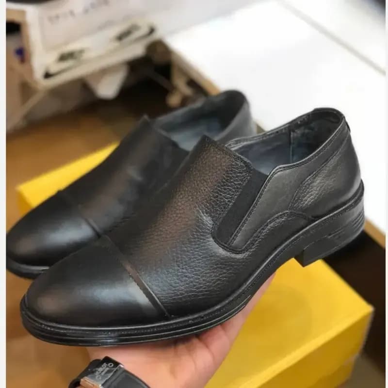 کفش مجلسی مردانه چرم طبیعی مدل دایموند با زیره طبی پیو — تصویر ۸