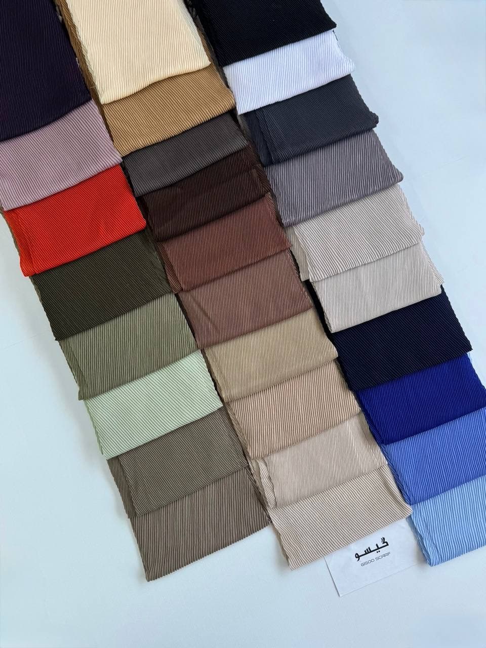 شال پلیسه تیغ ماهی وارداتی کد 3030