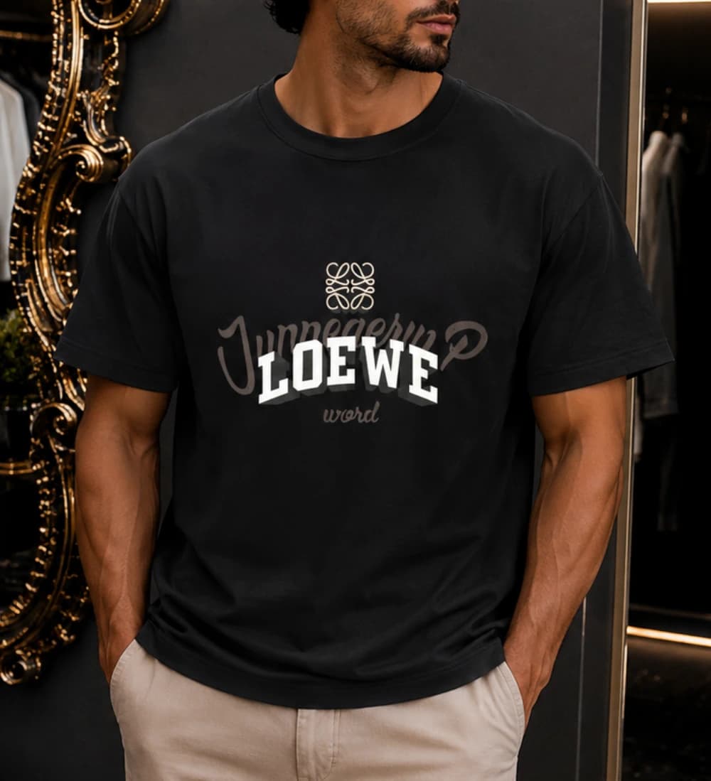 تیشرت آستین کوتاه LOEWE مردانه وارداتی چاپی