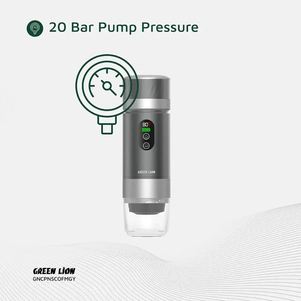 قهوهساز شارژی کمپیناس گرین لاین مدل Campinas Portable Coffee Maker 80mL — تصویر ۸