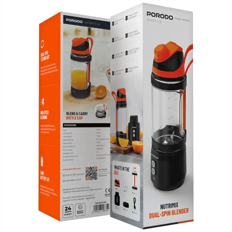مخلوط‌کن شارژی قابل حمل پرودو مدل Nutrimix Dual-Spin PDBLNDR240 — تصویر ۲