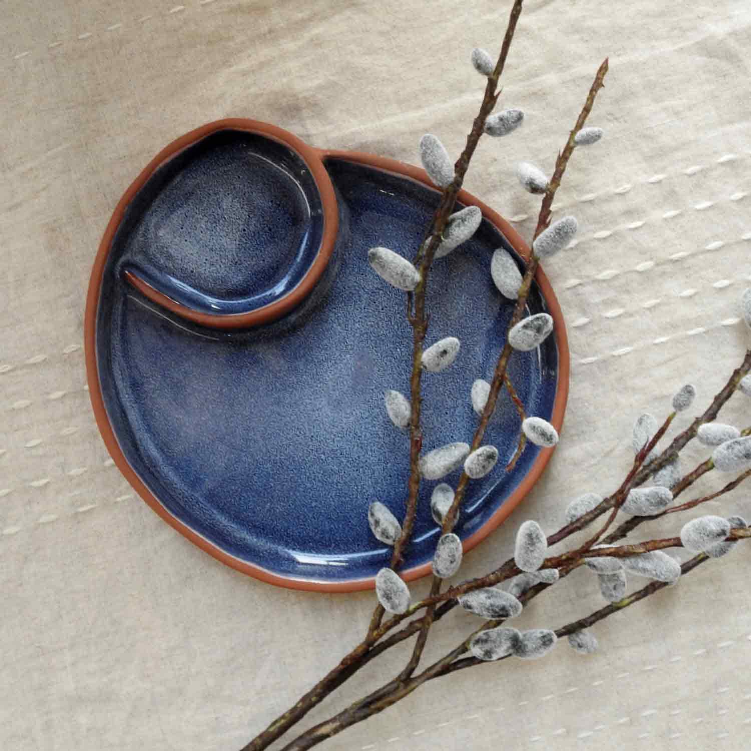 اردورخوری سرامیکی اسپیرال آبی — تصویر ۲