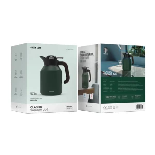 فلاسک و پارچ خلأ ۱۳۰۰ میلی‌لیتری گرین لاین مدل Classic Vacuum Jug — تصویر ۲
