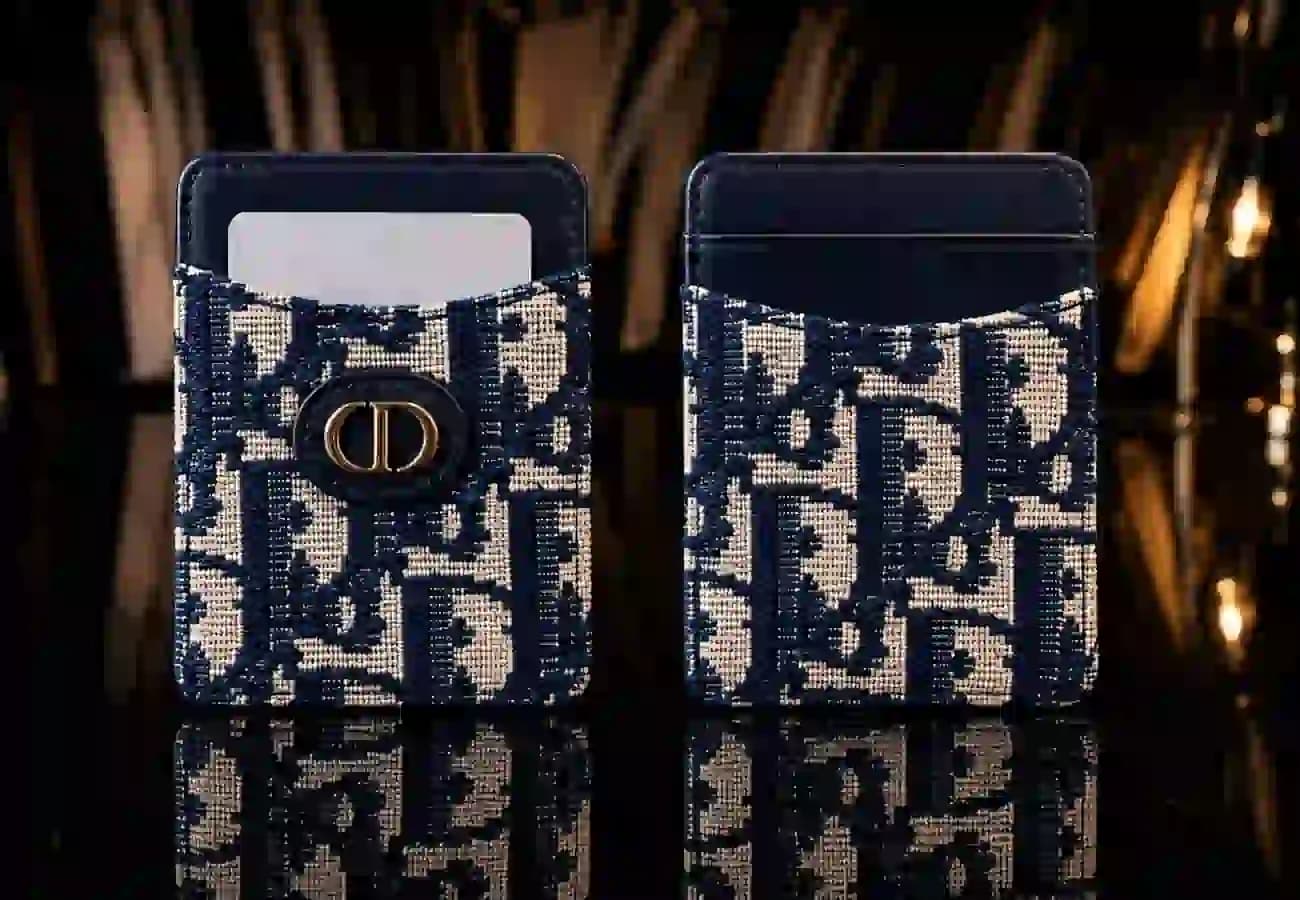 جاکارتی Dior پارچه‌ای ایستاده سرمه‌ای — تصویر ۲