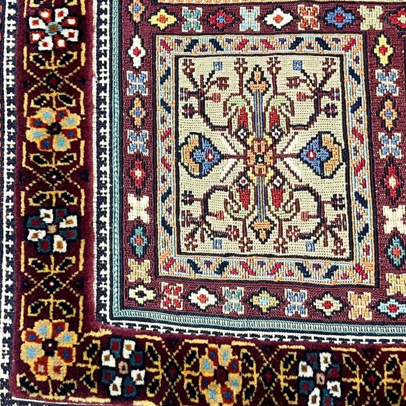 گلیم فرش خشتی ستاره سایز 116*81 کد 1459 — تصویر ۲