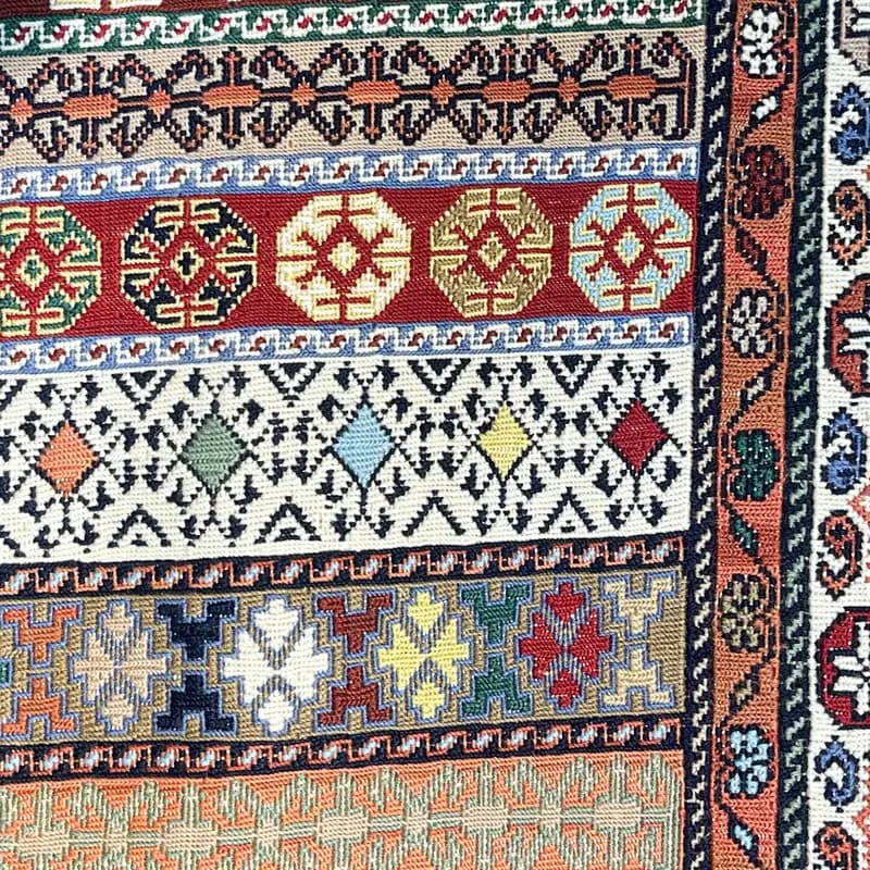 گلیم سوزنی راه راه سایز 114*81 کد 1111-4 — تصویر ۲