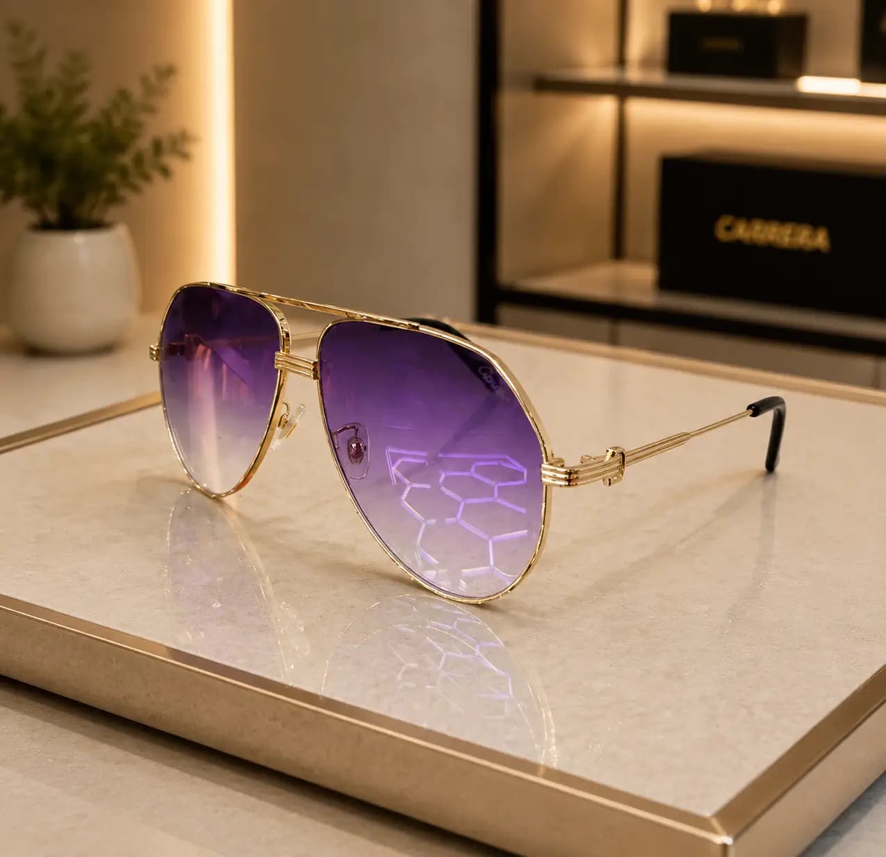 عینک آفتابی مردانه مدل cartier کارتیر