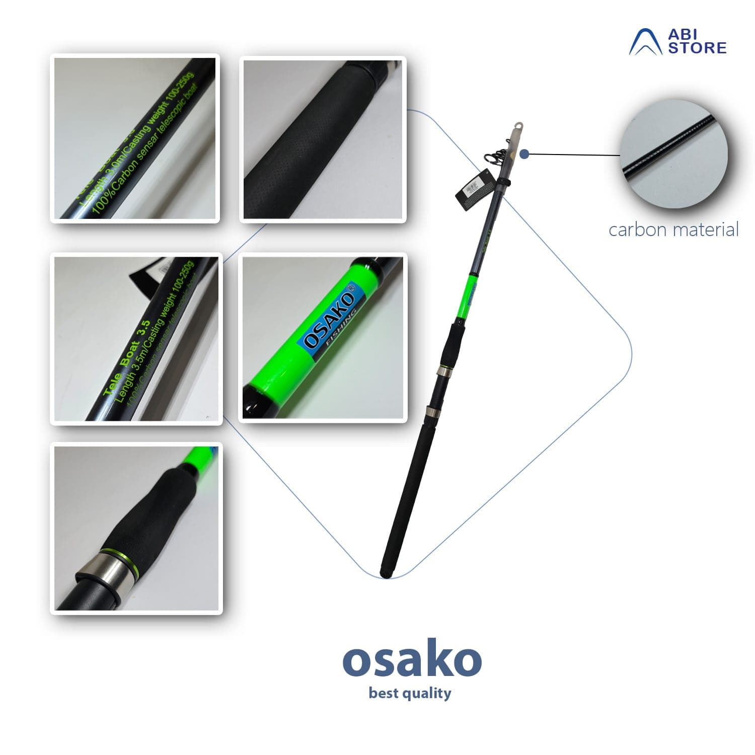 چوب ماهیگیری تلسکوپی OSAKO- اساکو — تصویر ۲