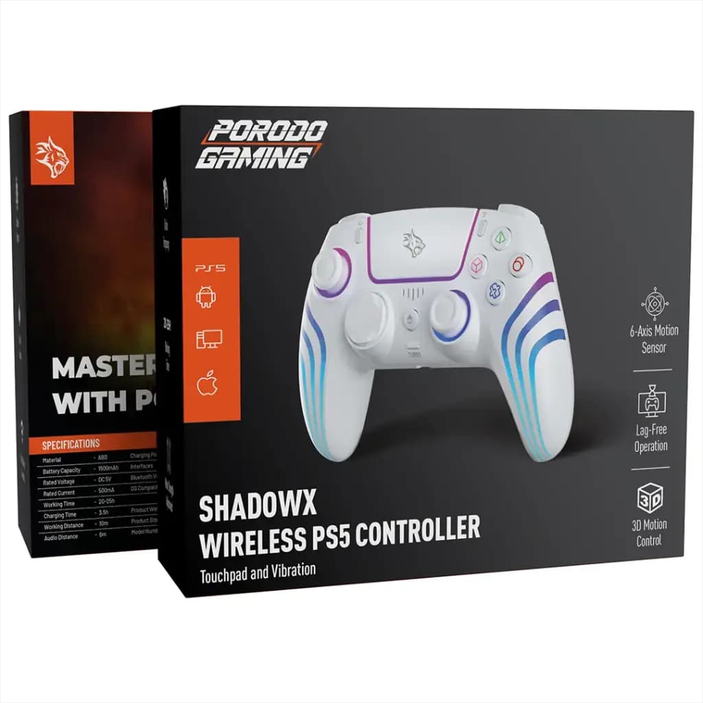 دسته بازی وایرلس پرودو Porodo ShadowX مدل PDX641 — تصویر ۳