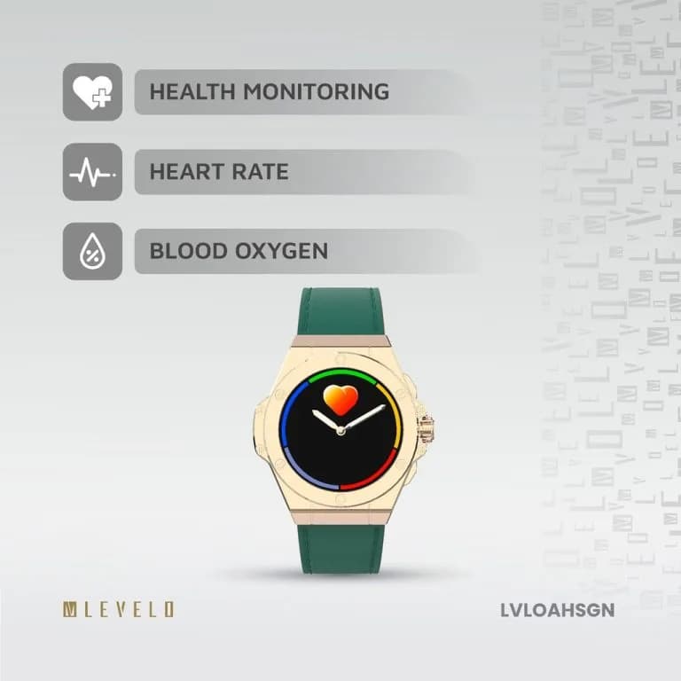ساعت هوشمند هیبریدی Levelo مدل OAK – LVLOAHSBK — تصویر ۴