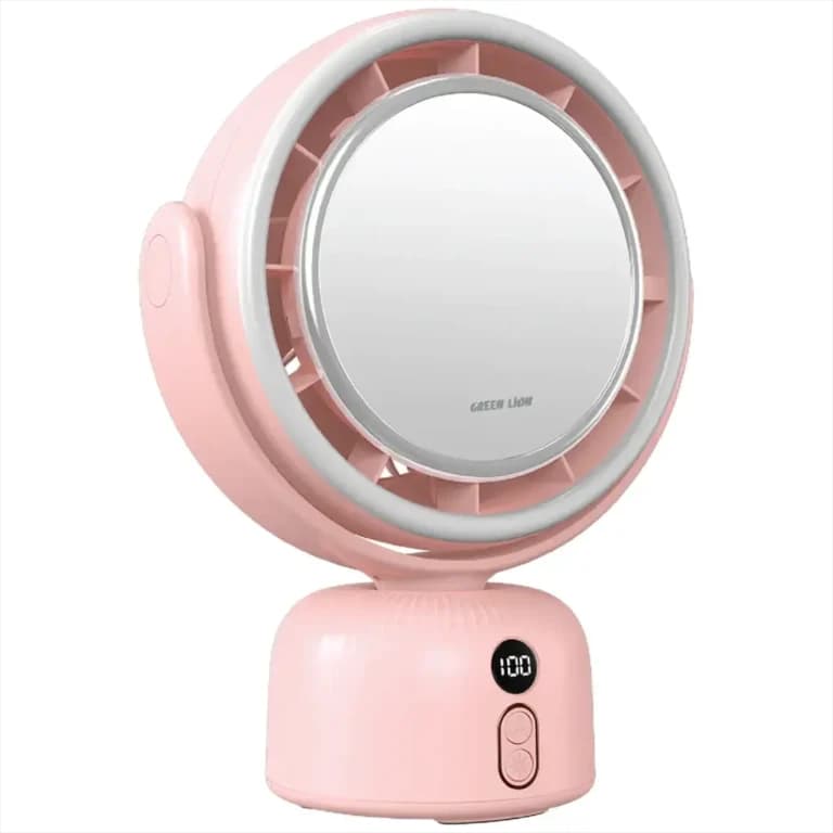پنکه گرین لاین Makeup Mirror Fan با آینه آرایشی