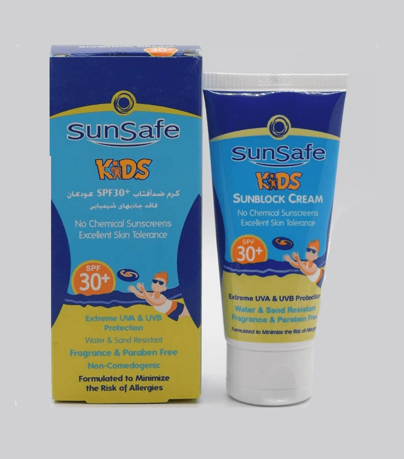 کرم ضد آفتاب کودکان سان سیف SPF30 فاقد جاذبه های شیمیایی حجم ۵۰ میلی لیتر — تصویر ۲
