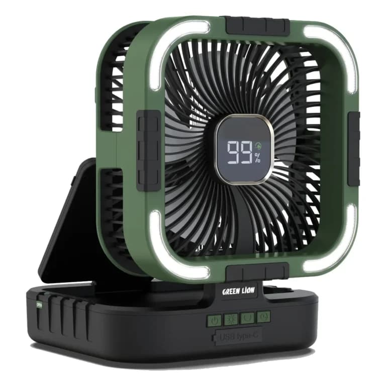 پنکه خورشیدی چندمنظوره Green Lion 3 in 1 Solar Fan