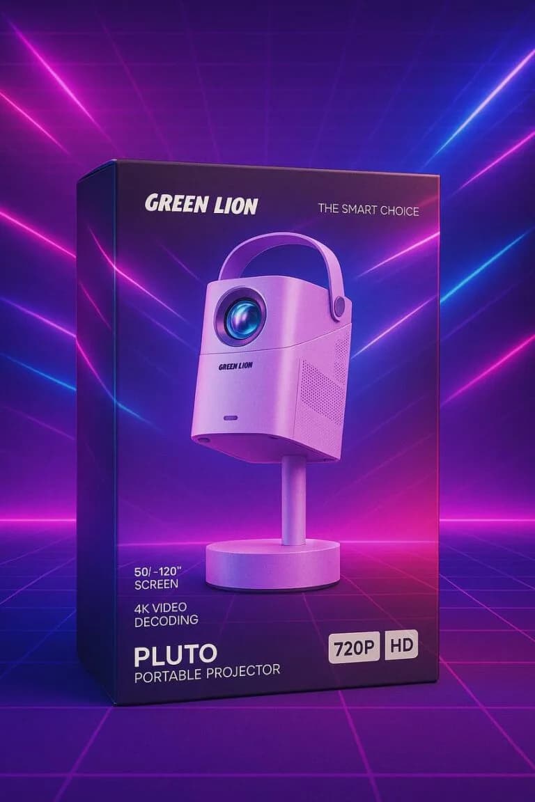 ویدئو پروژکتور قابل حمل گرین لاین مدل Pluto 4K — تصویر ۲