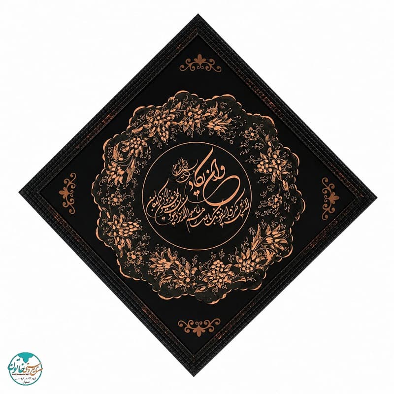 تابلو بشقاب الماس تراش طرح وان یکاد 35×35