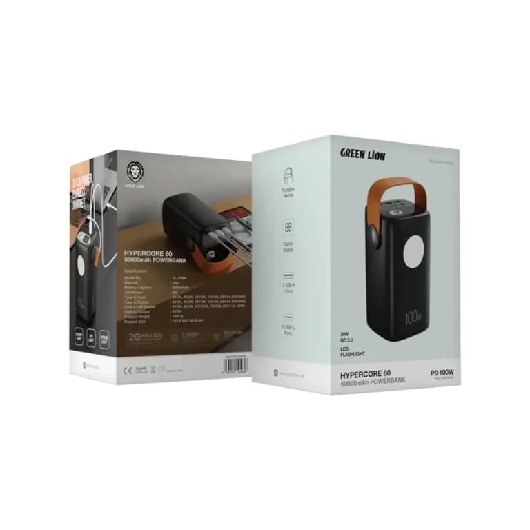 پاوربانک گرین لاین Hyper Core 60 ظرفیت ۶۰۰۰۰ میلی‌آمپرساعت — تصویر ۴