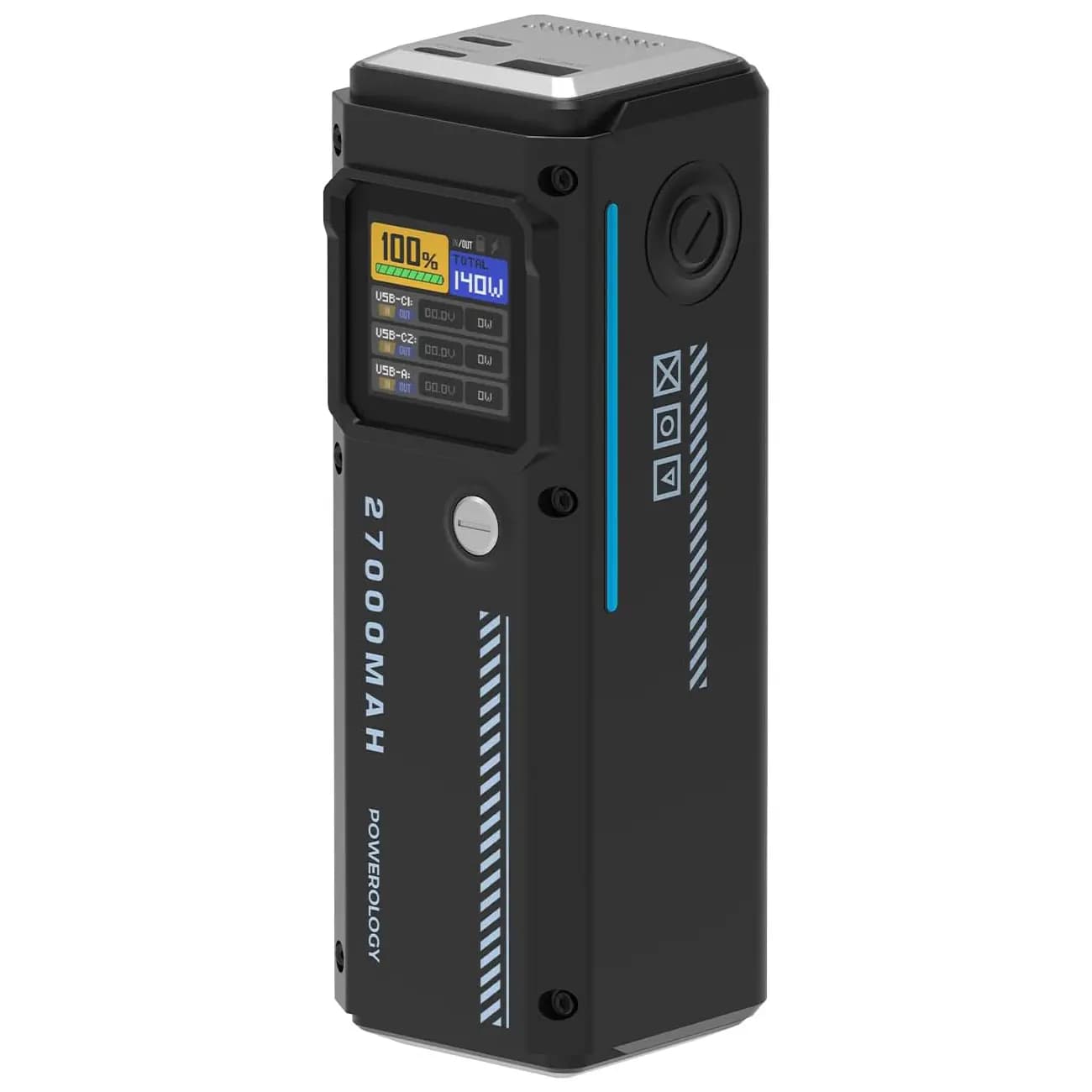 پاوربانک پاورولوژی 27000 میلی‌آمپرساعت 140W مدل PPBCHA83