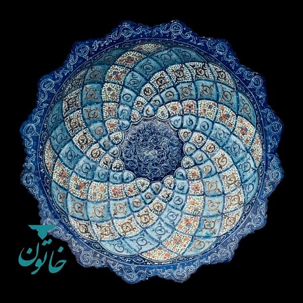 شیرینی خوری(گزخوری) میناکاری 25cm — تصویر ۲