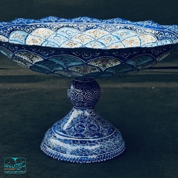شیرینی خوری(گزخوری) میناکاری 25cm — تصویر ۶