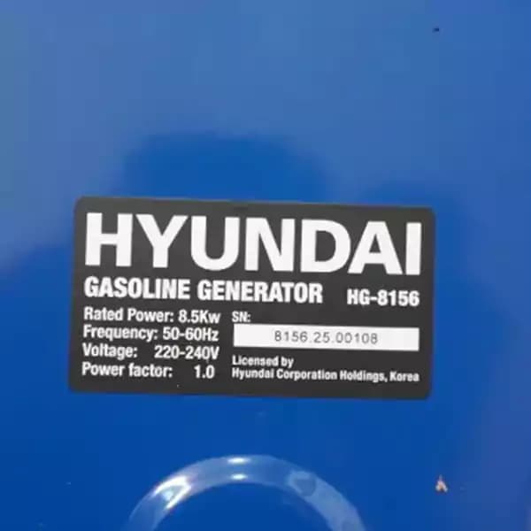 موتور برق هیوندای صنعتی 8.5 کیلووات مدل HG8156 — تصویر ۲