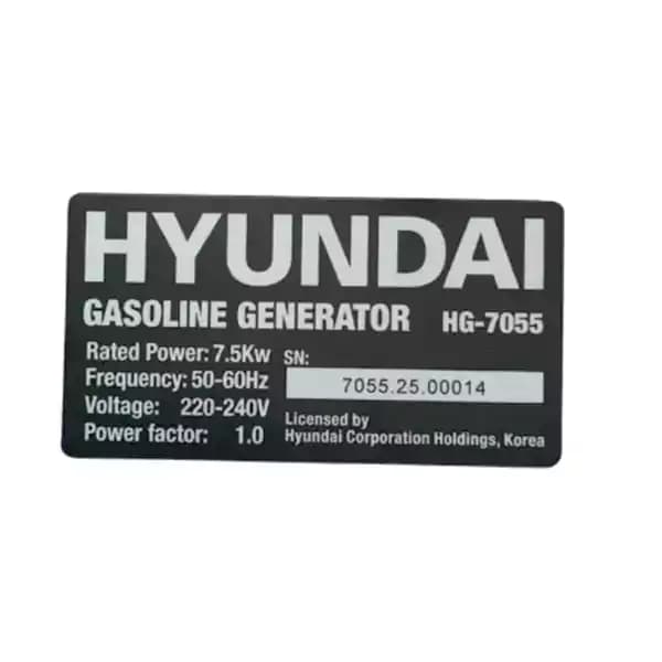 موتور برق هیوندای بنزینی 7.5کیلووات مدل HG7055 — تصویر ۲