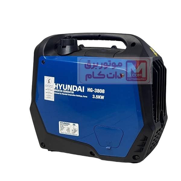 موتور برق هیوندای سایلنت 3.5 کیلووات مدل HG3808 — تصویر ۳