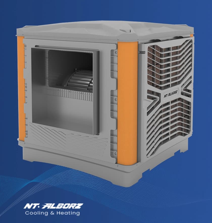 کولر نیروتهویه البرز 6500 بغل زن بدنه پلیمری با موتور BLDC مدل BCF65