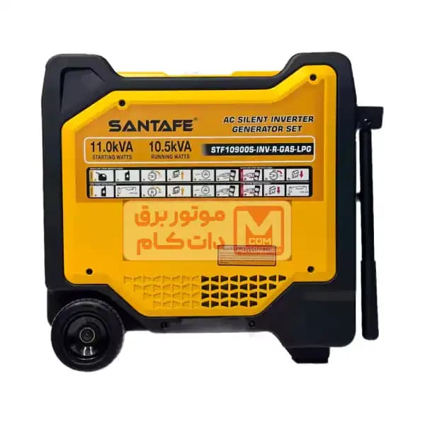 موتور برق سانتافه دوگانه سوز سایلنت ۱۱ کیلووات مدل STF10900S — تصویر ۲