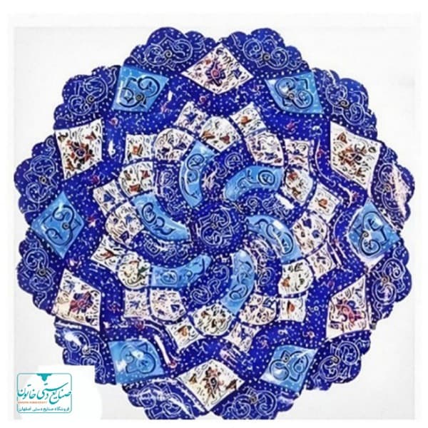 بشقاب دیواری میناکاری 25cm — تصویر ۳