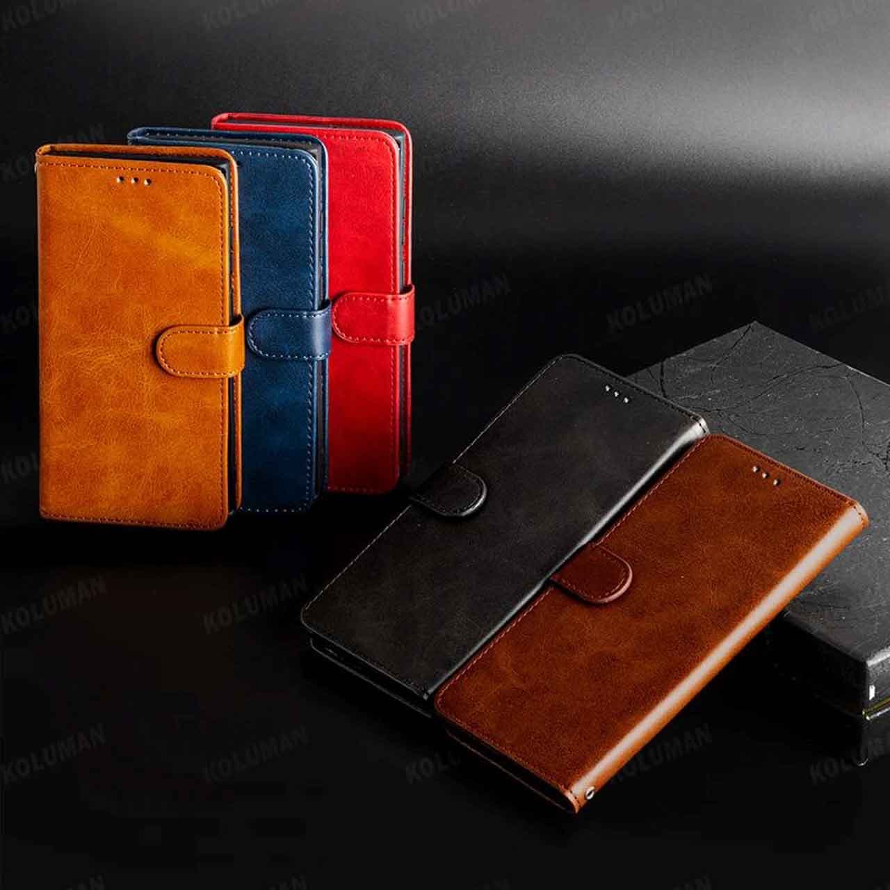 کیف کلاسوری چرمی با درب آهنربایی و دارای جای کارت مناسب برای گوشی های سامسونگ(سری A) — تصویر ۶