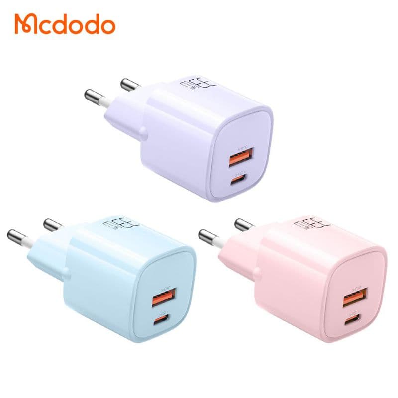 شارژر آداپتور دیواری 2 پورت 33 وات مک دودو مدل MCDODO CH-015 — تصویر ۳