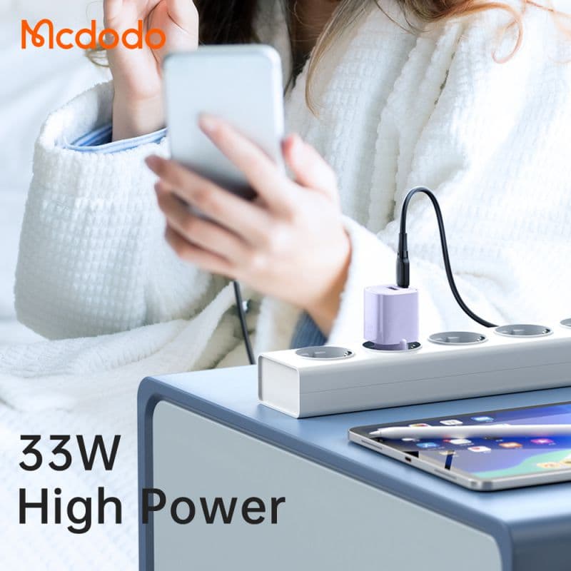 شارژر آداپتور دیواری 2 پورت 33 وات مک دودو مدل MCDODO CH-015 — تصویر ۲