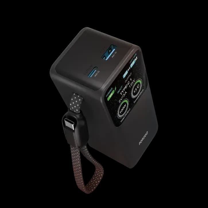 پاوربانک پرودو Polo II 20000 میلی‌آمپرساعت با کابل USB-C داخلی — تصویر ۲