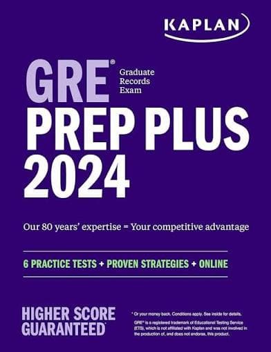 کتاب GRE Prep Plus 2024 (راهنمای آمادگی آزمون GRE 2024) نسخه انگلیسی PDF | کاپلان