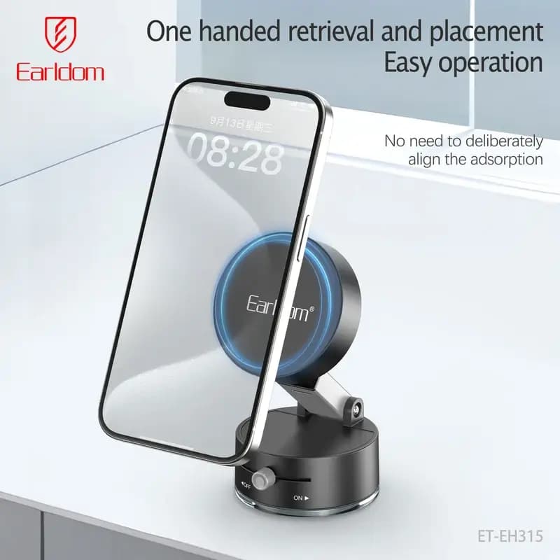 پایه نگهدارنده گوشی موبایل ارلدام مدل Magnetic EH315 — تصویر ۳