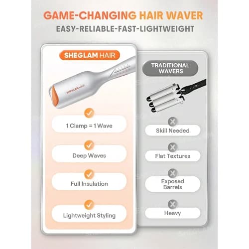 دستگاه فر مو ساحلی شیگلم Sheglam مدل Beach Babe Hair Waver — تصویر ۲