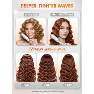 دستگاه فر مو ساحلی شیگلم Sheglam مدل Beach Babe Hair Waver — تصویر ۴