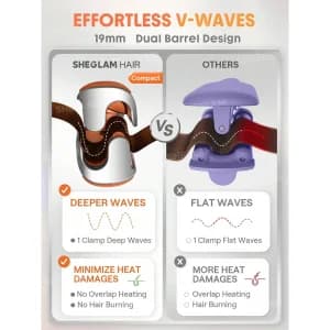 دستگاه فر مو ساحلی شیگلم Sheglam مدل Beach Babe Hair Waver — تصویر ۳