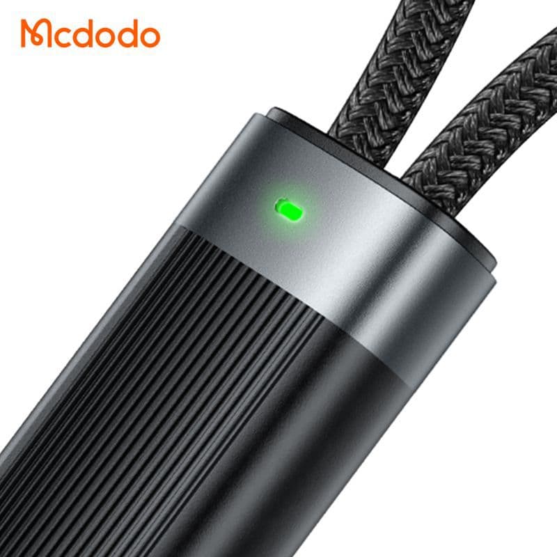 کابل شارژ سریع 100وات تایپ سی به 2 پورت تایپ سی مک دودو مدل MCDODO CA-6780 — تصویر ۳