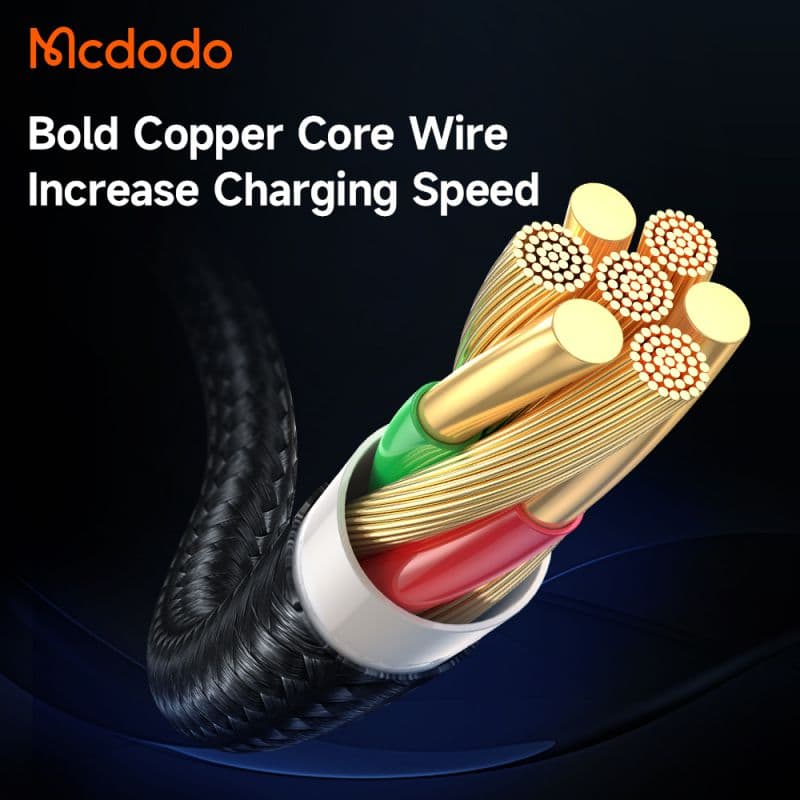 کابل شارژ قطع کن دار تایپ سی به تایپ سی 100 واتی مک دودو مدل MCDODO CA-3460 طول 1.2متر — تصویر ۳