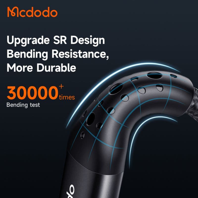 کابل شارژ قطع کن دار تایپ سی به تایپ سی 100 واتی مک دودو مدل MCDODO CA-3460 طول 1.2متر — تصویر ۴